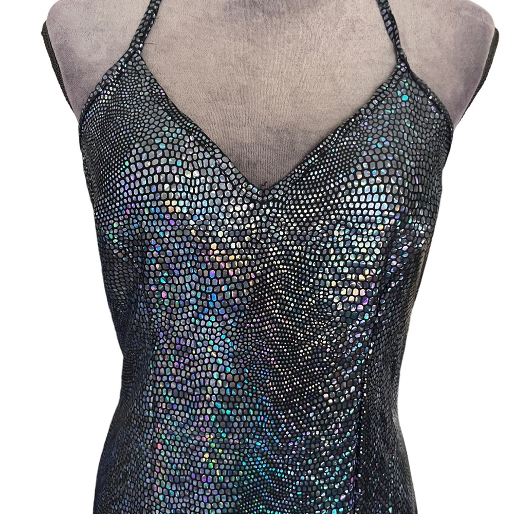 Shimmery Mermaid Halter Dress‎ - Picture 2 of 5